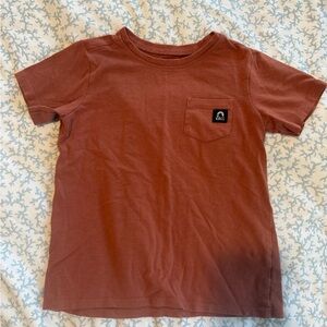 Rags to Raches Kids Tee in Warm Brown